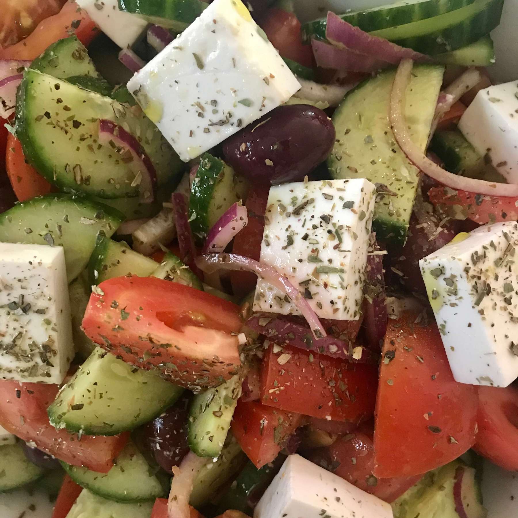 vegan greek salad